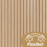 Akoestische panelen flexibel - Beige (2 stuks)
