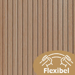 Akoestische panelen flexibel - Bruin (2 stuks)