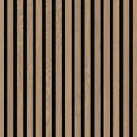 Akoestische panelen met houten latten - Bruin geolied eiken - 22 mm dik