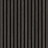 Akoestische panelen met houten latten - Zwart eiken - 22 mm dik