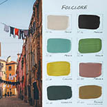 Carte Colori Folclore Kalkverf | Handgeschilderde kleurenkaart