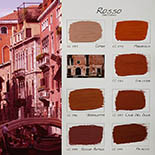 Carte Colori Rosso Kalkverf | Handgeschilderde kleurenkaart