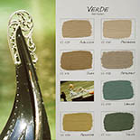 Carte Colori Verde Krijtverf | Handgeschilderde kleurenkaart
