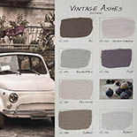 Carte Colori Vintage Ashes Krijtverf | Handgeschilderde kleurenkaart