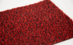 Droogloopmat rood (op maat)