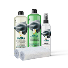 James Reinigingsset | Laminaat Reiningsset | Voor onderhoud en vlekken verwijderen | 1 Liter