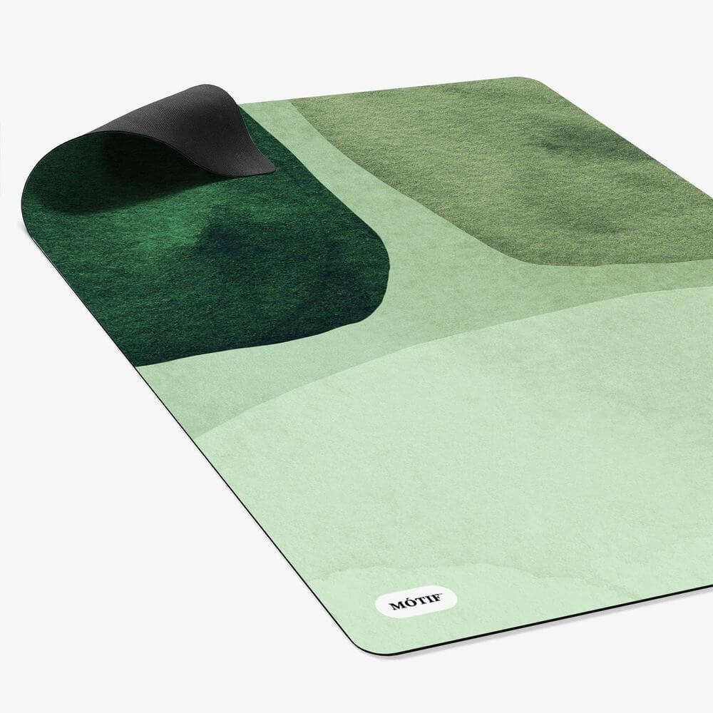 Mótif Artiste Vert - Groene vloerbeschermer met abstract patroon