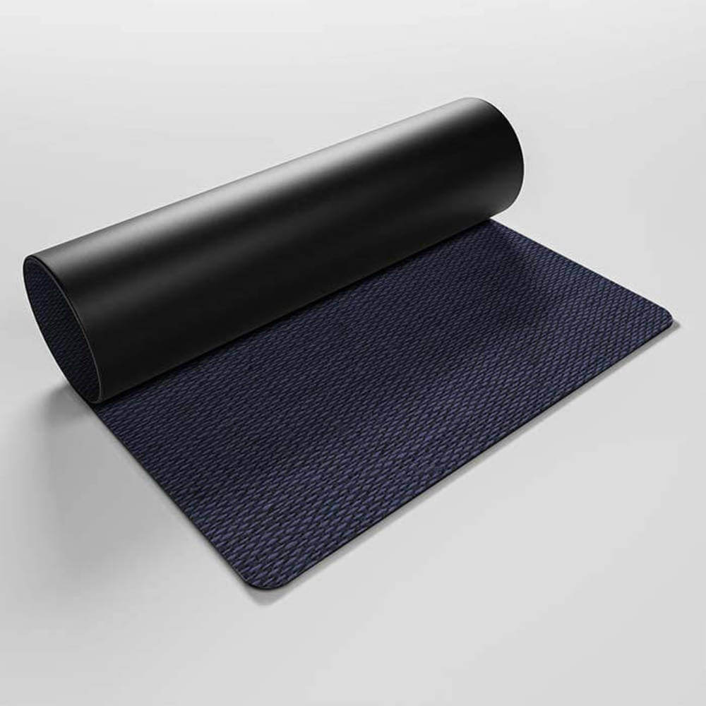 Mótif Barbury Marine - Blauwe bureau onderlegger met gebreid patroon - Wasbaar