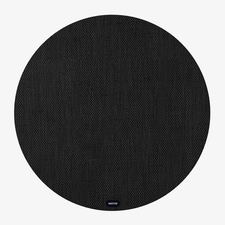 Mótif Barbury Noir - Wasbare kinderstoel vloerbeschermer -  Zwart  - Ø 115 cm