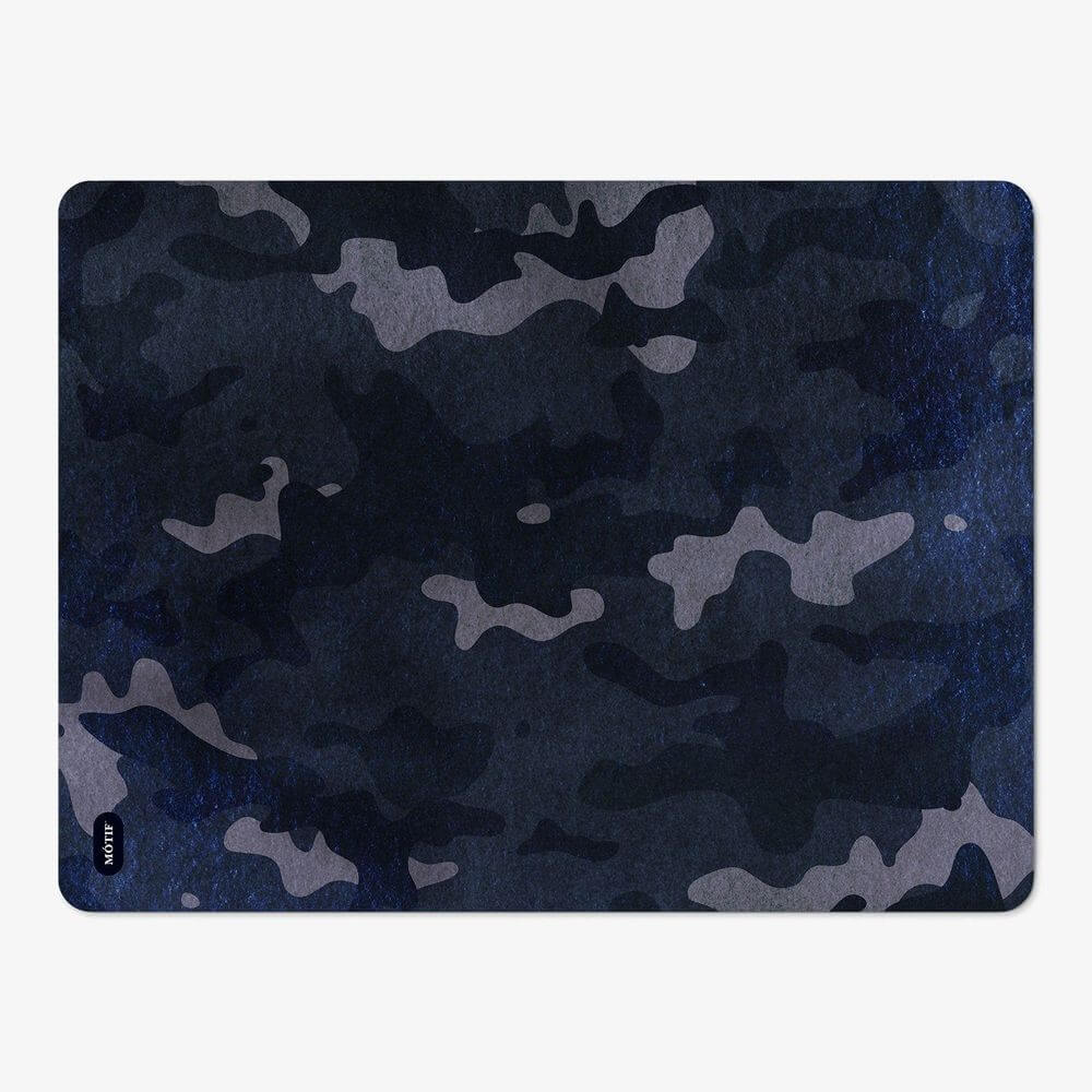Mótif Camouflage Marine - Blauwe vloerbeschermer met camouflage patroon 1