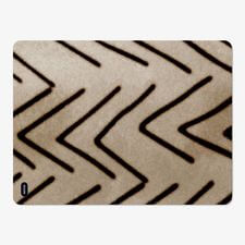 Mótif Flèche Naturel - Beige vloerbeschermer met retro patroon