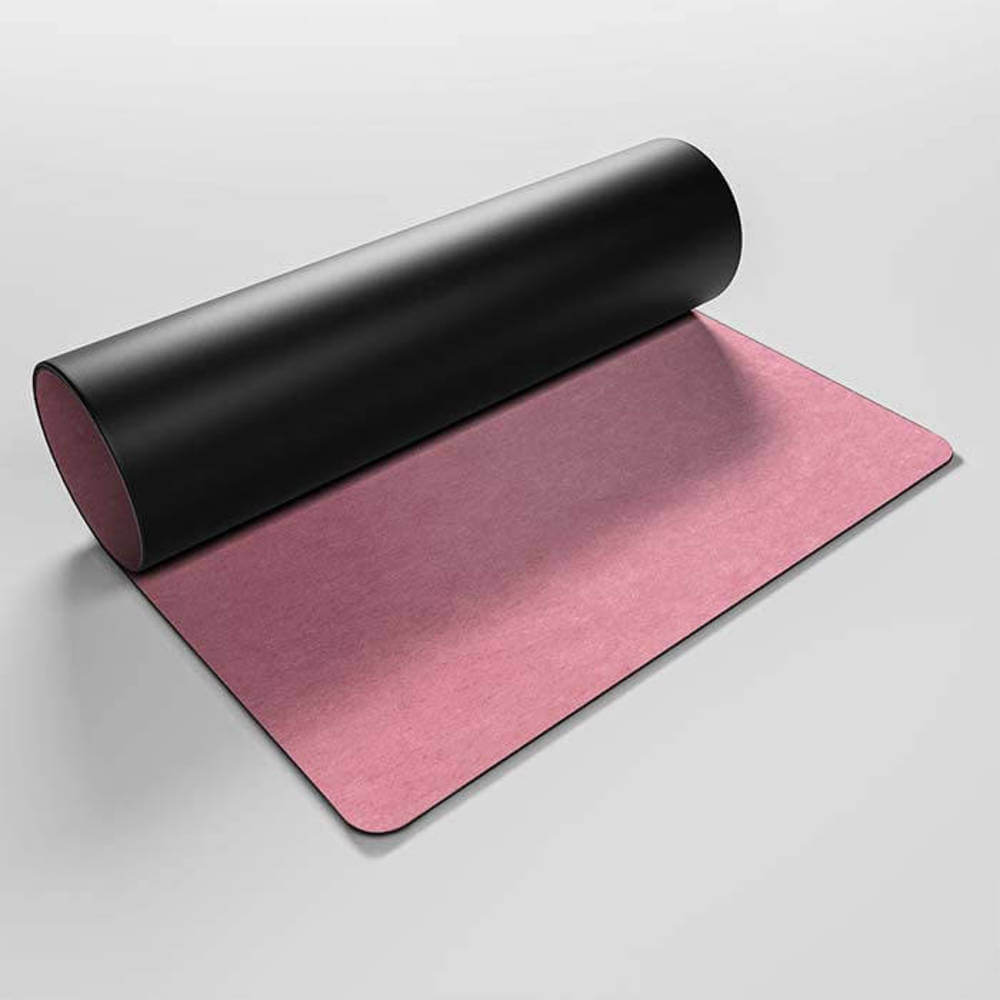 Mótif Fleurus - Roze bureau onderlegger met effen patroon - Wasbaar