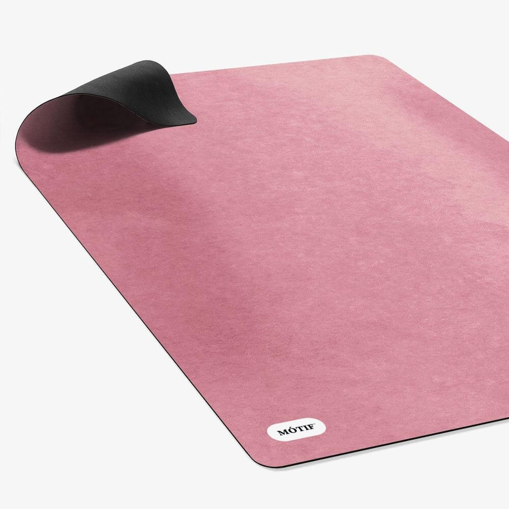 Mótif Fleurus Rose - Roze vloerbeschermer met effen patroon