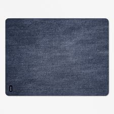 Mótif Stonewash Marine - Blauwe vloerbeschermer met jeans patroon