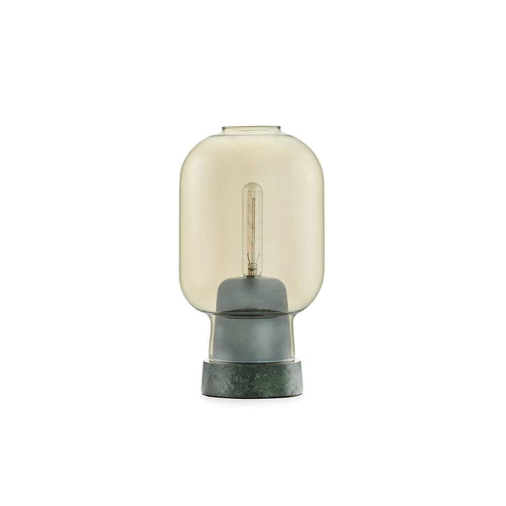Normann Copenhagen Amp - Tafellamp - Goud Groen - H 26,5 x Ø 14 cm