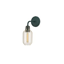 Normann Copenhagen Amp - Wandlamp - Goud Groen - H 30 x B 17 x D 11 cm