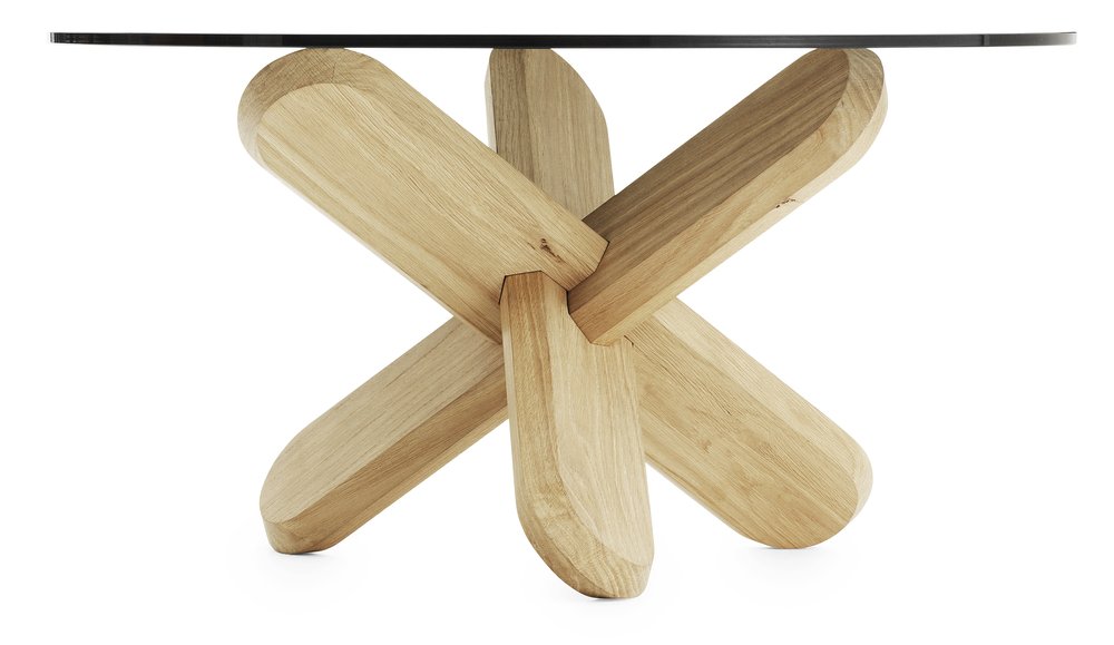 Normann Copenhagen Ding - Salontafel Rook-Eiken - H 40 x Ø 75 cm