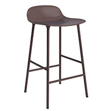 Normann Copenhagen Form Barkruk - Bruin Staal - 65 cm