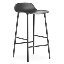 Normann Copenhagen Form Barkruk - Zwart Staal - 65 cm