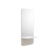 Normann Copenhagen Horizon - Verticale spiegel - Wit - H 80 x L 40 x D 17 cm