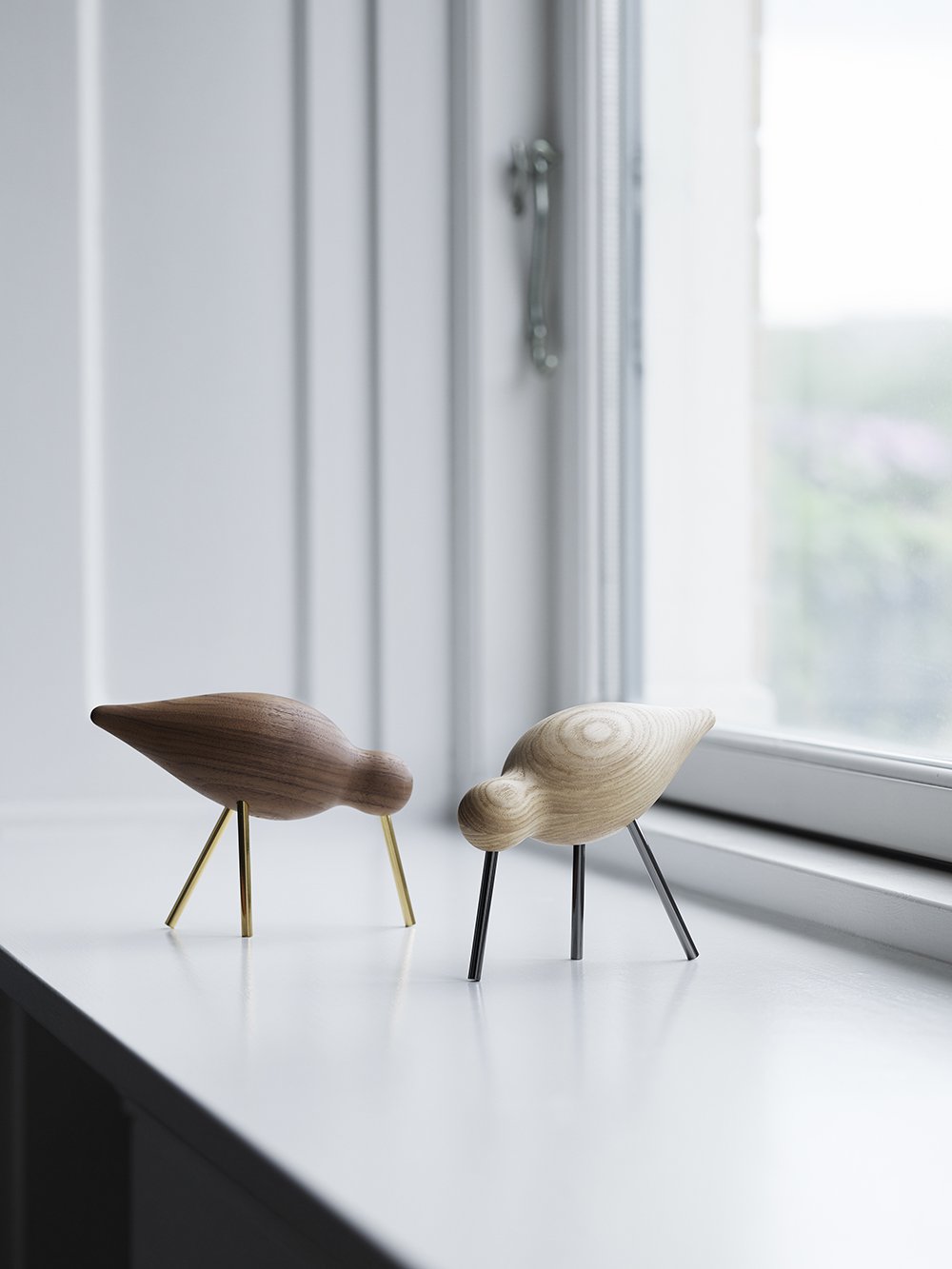 Normann Copenhagen Shorebird - Houten vogel Goudgeel