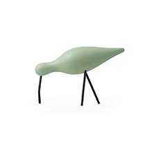 Normann Copenhagen Shorebird - Houten vogel Lichtgroen