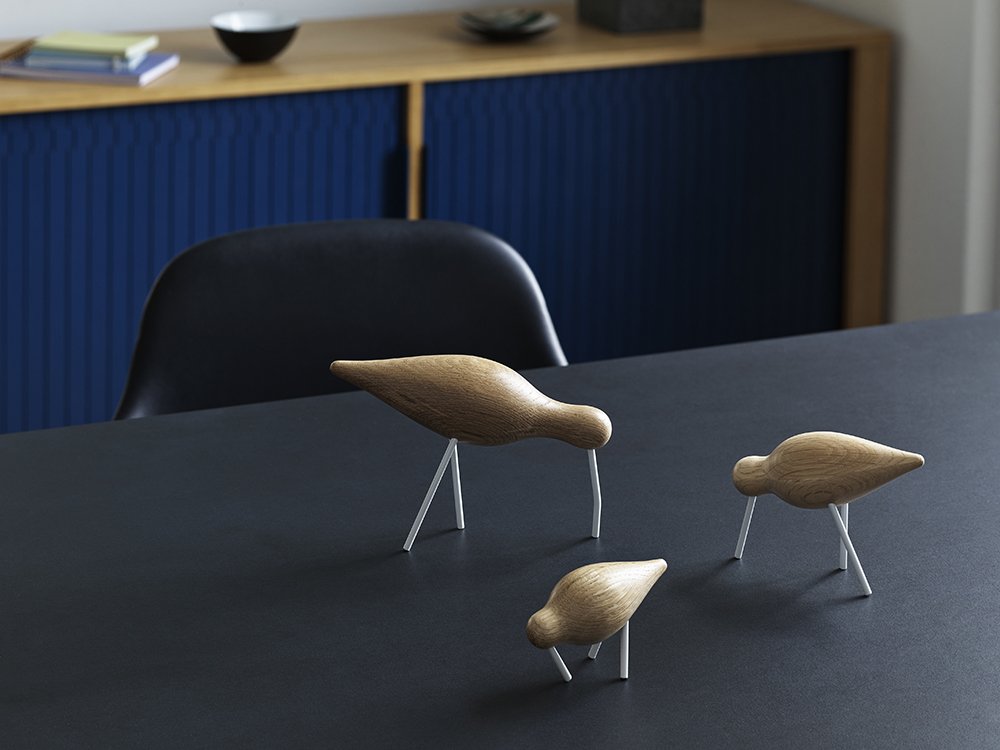 Normann Copenhagen Shorebird - Houten vogel Wit