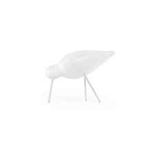 Normann Copenhagen Shorebird - Houten vogel Wit-Wit