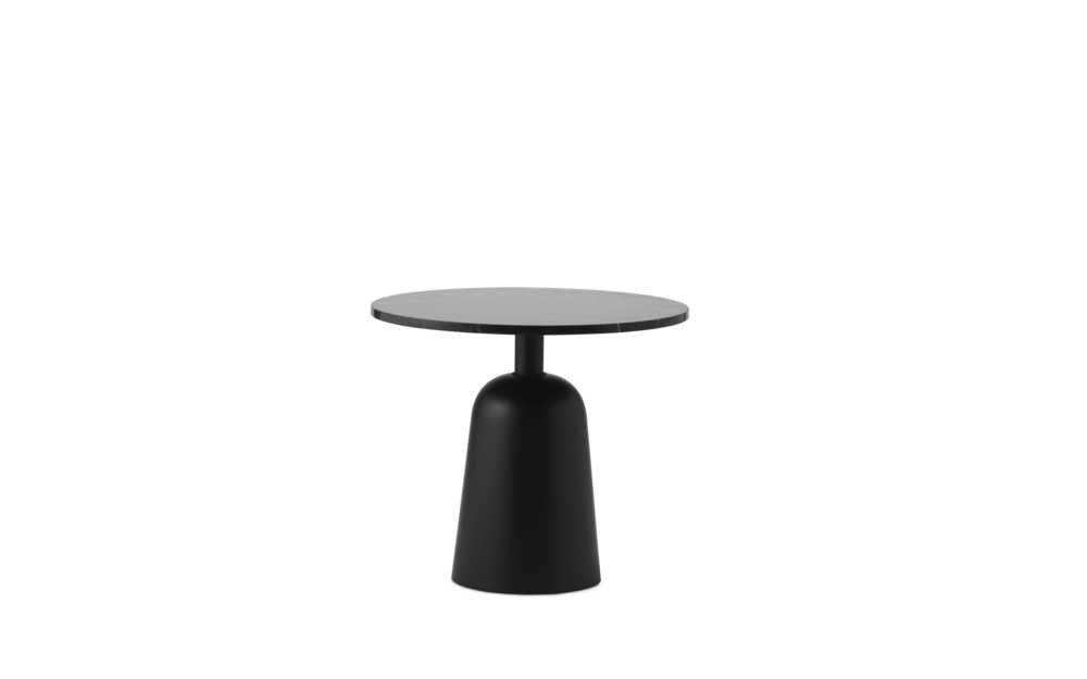 Normann Copenhagen Turn Table Marble - Bijzettafel Verstelbaar Zwart - H 41,5 x B 64 x Ø 55 cm 1