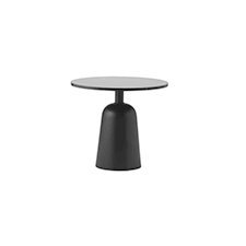 Normann Copenhagen Turn Table Marble - Bijzettafel Verstelbaar Zwart - H 41,5 x B 64 x Ø 55 cm